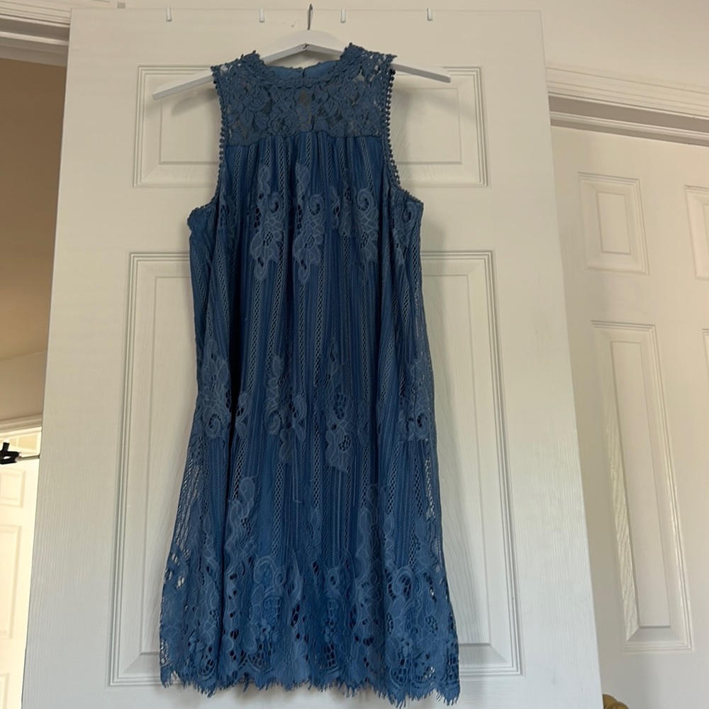 Altar’d State dress blue lace medium